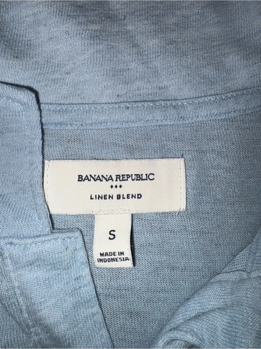 Banana Republic Light Blue Men's Polo Shirt Size Small - Picture 2 of 4